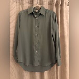 Rachel Zoe Olive Button Down Shirt